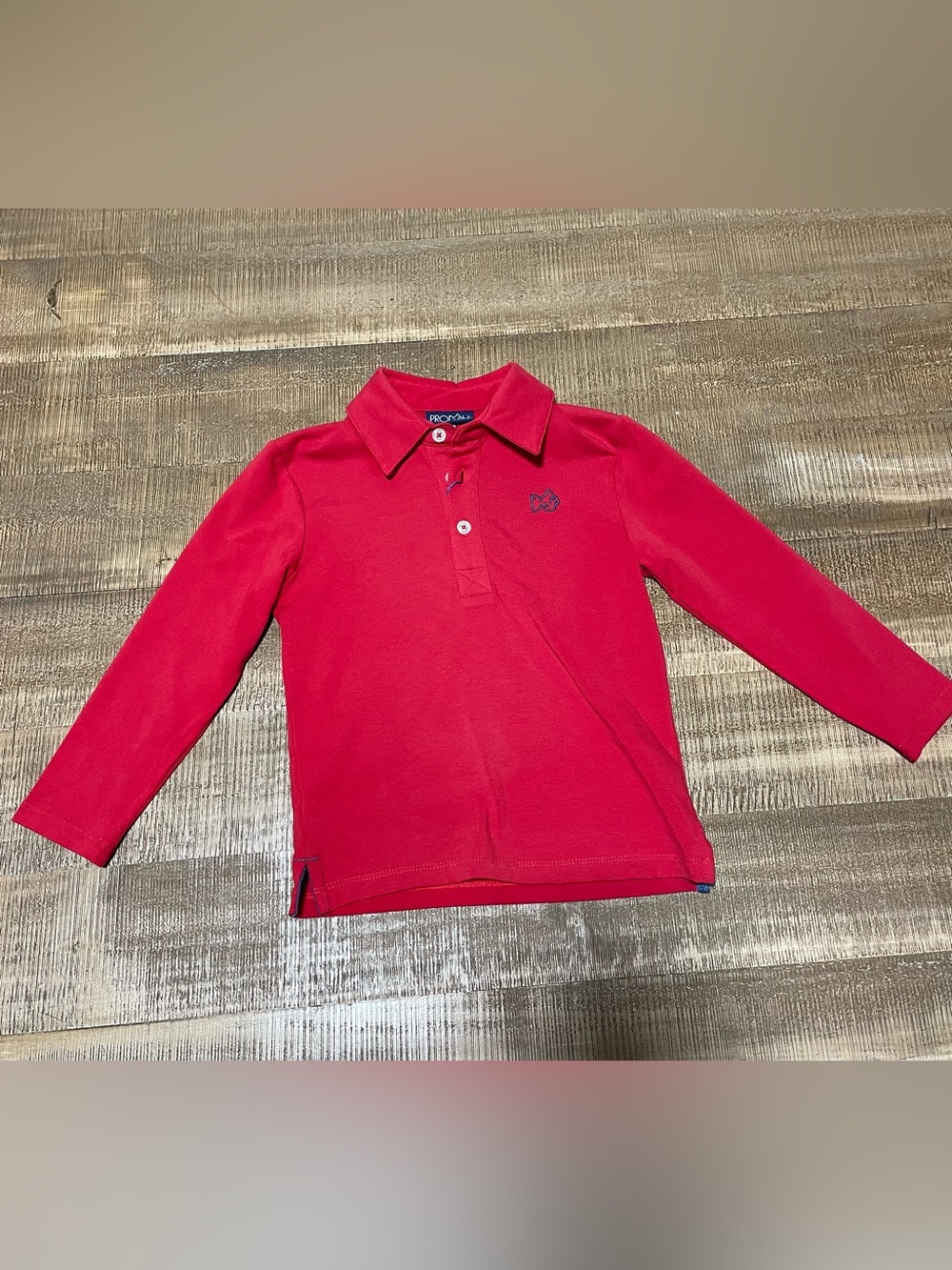 Prodoh Kids Red Long-Sleeve Polo NEW